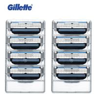 Oryginalna maszynka do golenia Gillette Mach 3 ostrza dla mężczyzn marki ostrze do golenia z 8 ostrzami 4